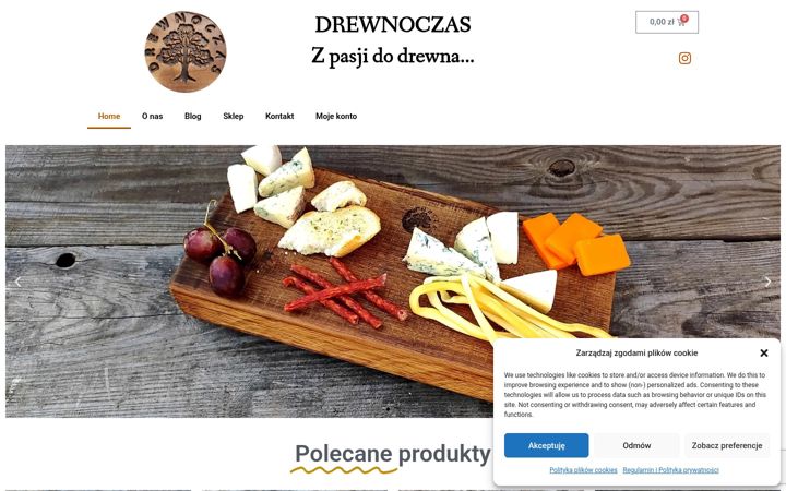 Captura de ecrã de drewnoczas.pl