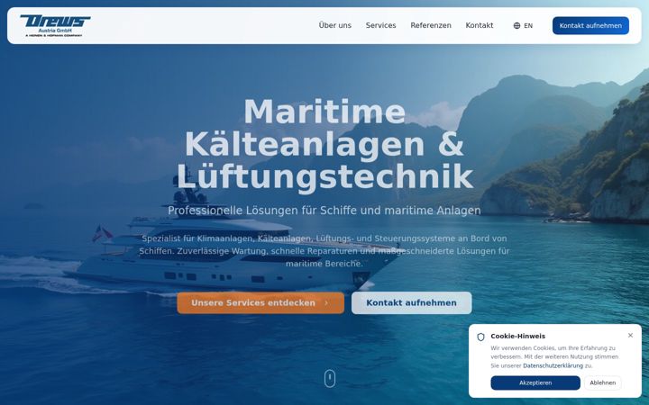 Screenshot of drewsaustria.com