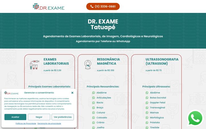 Screenshot von drexametatuape.com.br