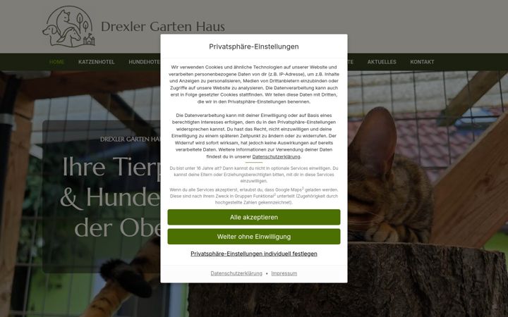 Screenshot of drexler-garten-haus.de