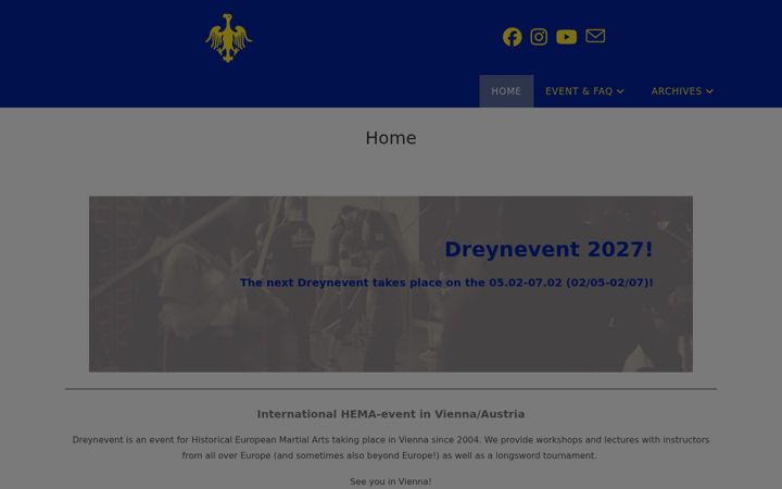 Ekrano kopija dreynevent.org