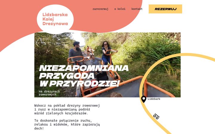 Captura de ecrã de drezynylidzbark.pl