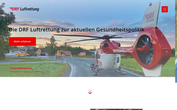 Screenshot di drf-luftrettung.de