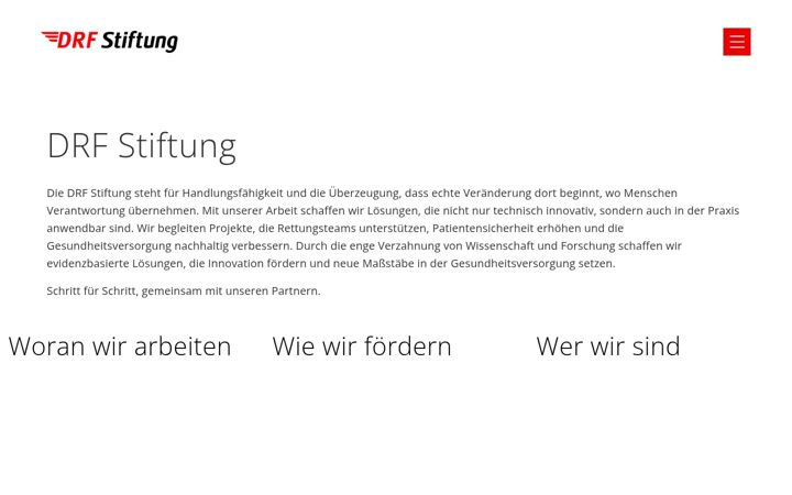 Screenshot of drf-stiftung.de