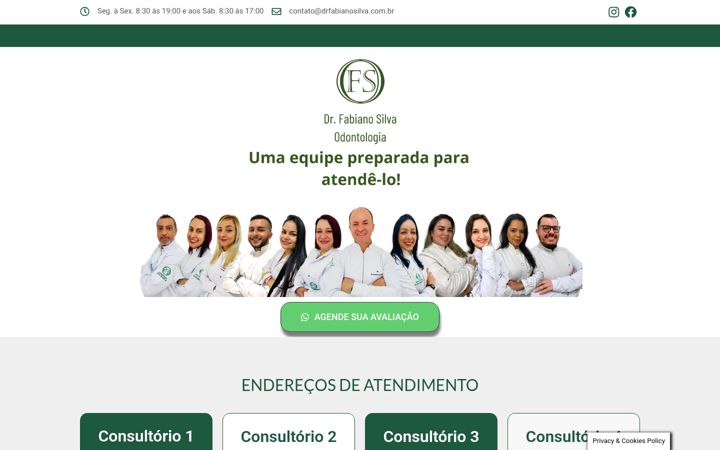 Ekrano kopija drfabianosilva.com.br