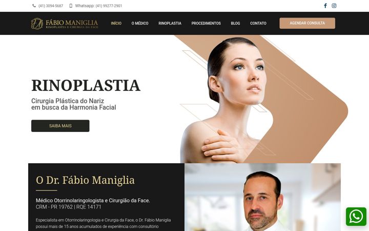 Ekrano kopija drfabiomaniglia.com.br