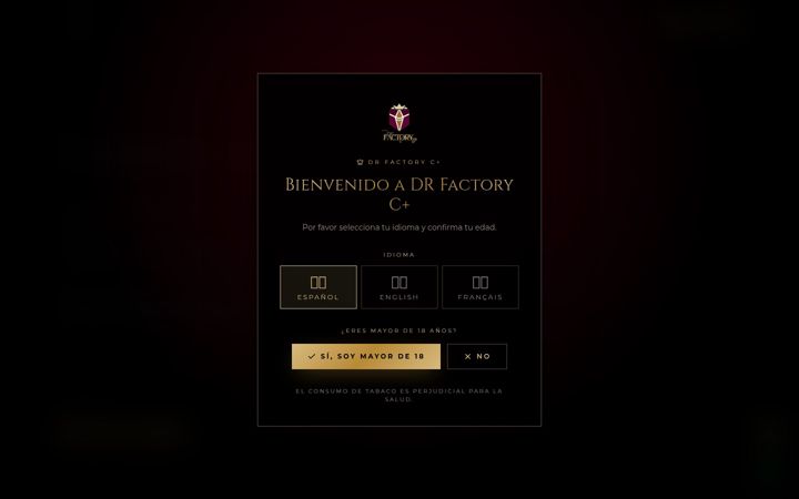Screenshot of drfactorycigs.com