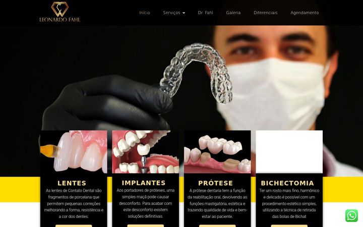 Ekrano kopija drfahl.com.br