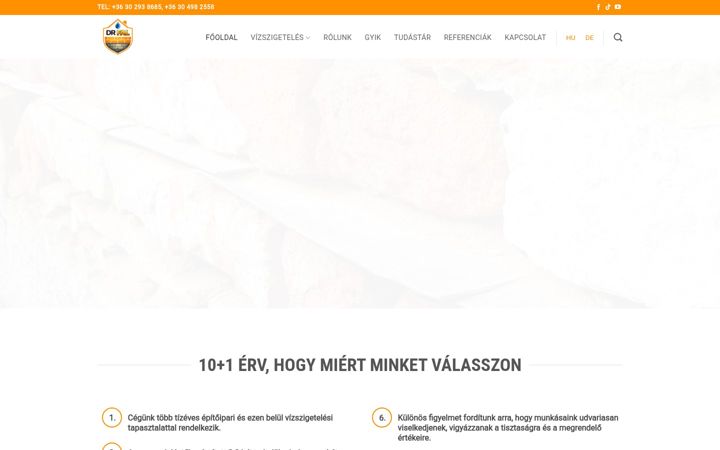 Ekrānuzņēmums no drfal.hu