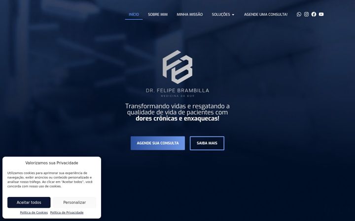 Ekrano kopija drfelipebrambilla.com.br
