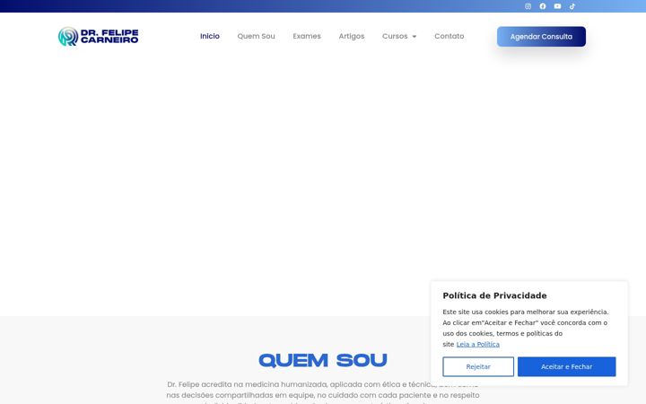 Ekrano kopija drfelipecarneiro.com.br