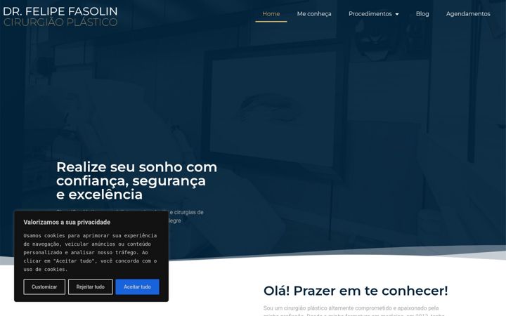Ekrano kopija drfelipefasolin.com.br