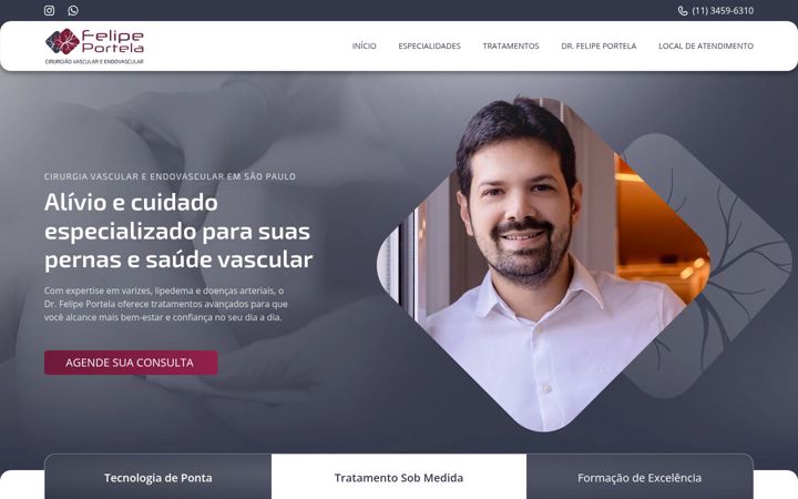 Ekrano kopija drfelipeportela.com.br