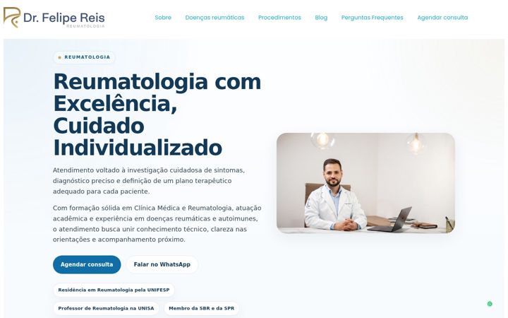 Ekrano kopija drfelipereis.com.br