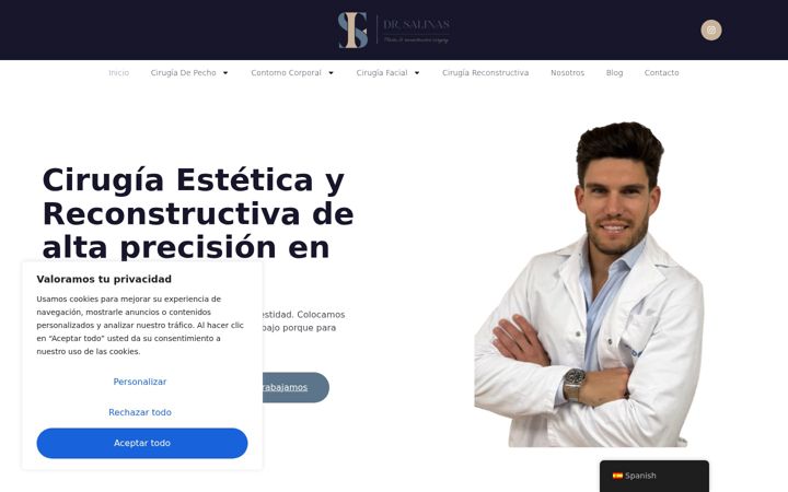 Screenshot of drfelipesalinas.com