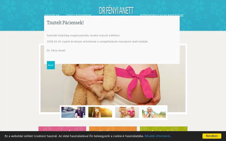 Ekrānuzņēmums no drfenyi.hu