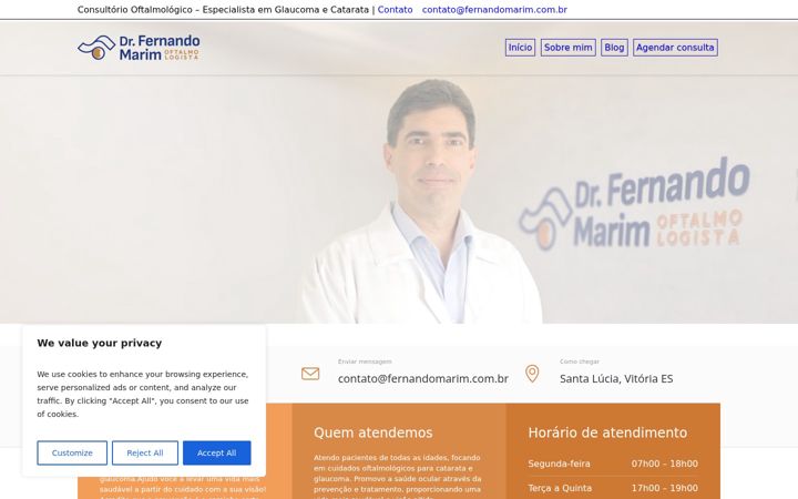 Screenshot von drfernandomarim.com.br
