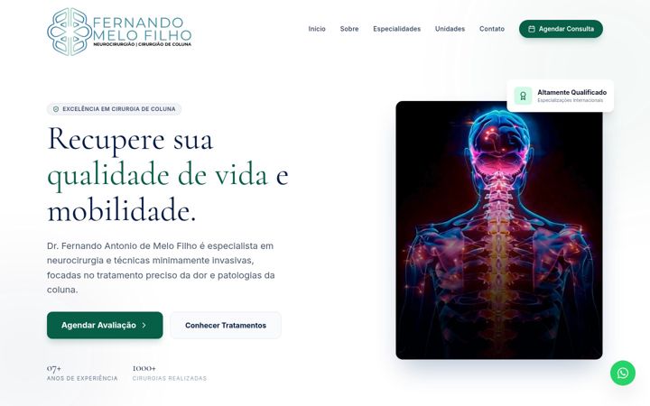 Screenshot von drfernandomelofilho.com.br