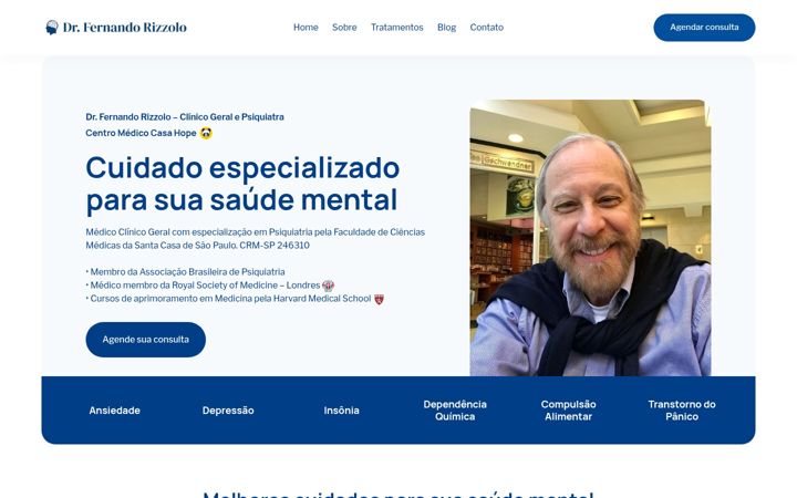 Screenshot von drfernandorizzolo.com.br