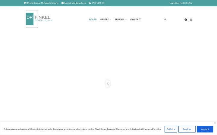 Screenshot of drfinkeldental.ro