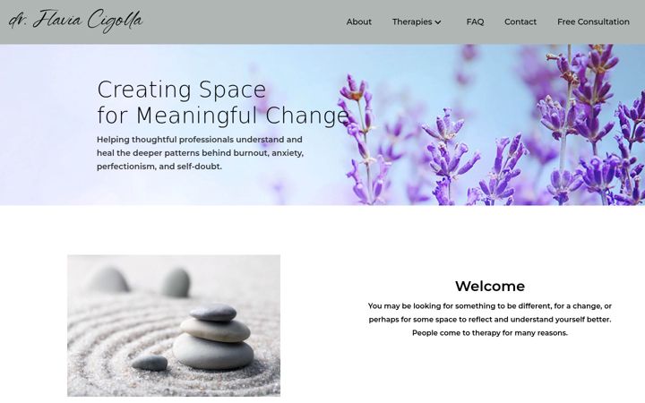 Screenshot of drflaviacigolla.com