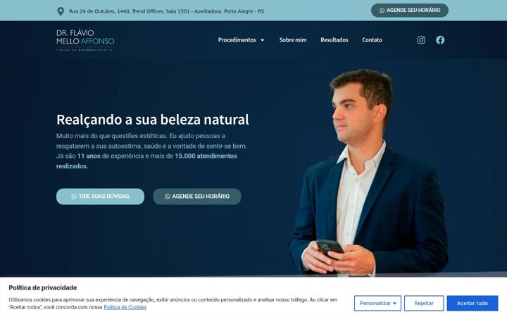 Screenshot von drflavioaffonso.com.br