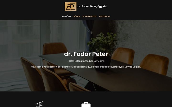 Ekrānuzņēmums no drfodorpeter.hu