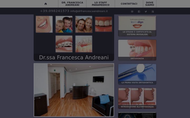 Screenshot of drfrancescaandreani.it
