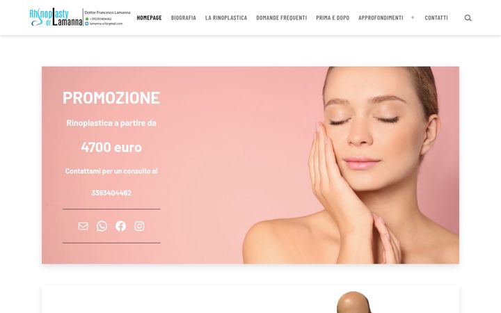 Screenshot of drfrancescolamanna.it