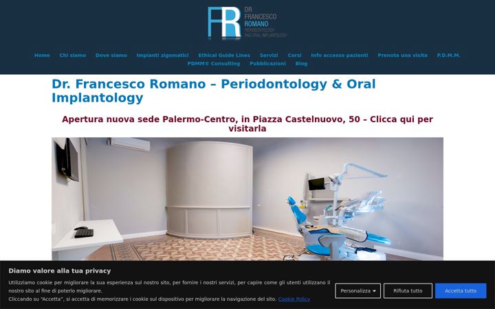Screenshot of drfrancescoromano.com