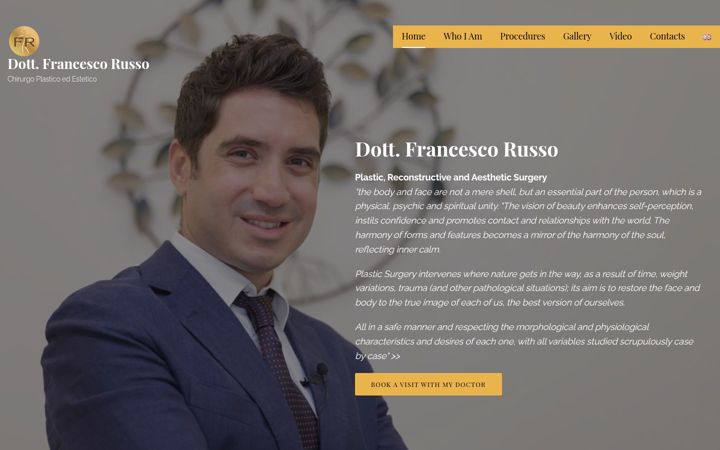 Screenshot of drfrancescorusso.com