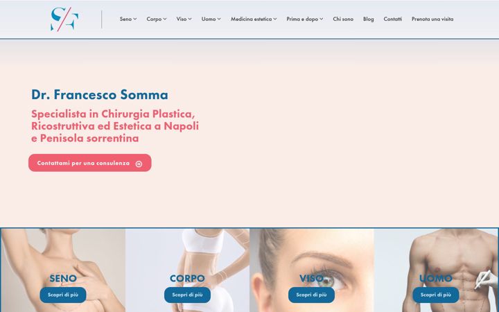 Screenshot of drfrancescosomma.com