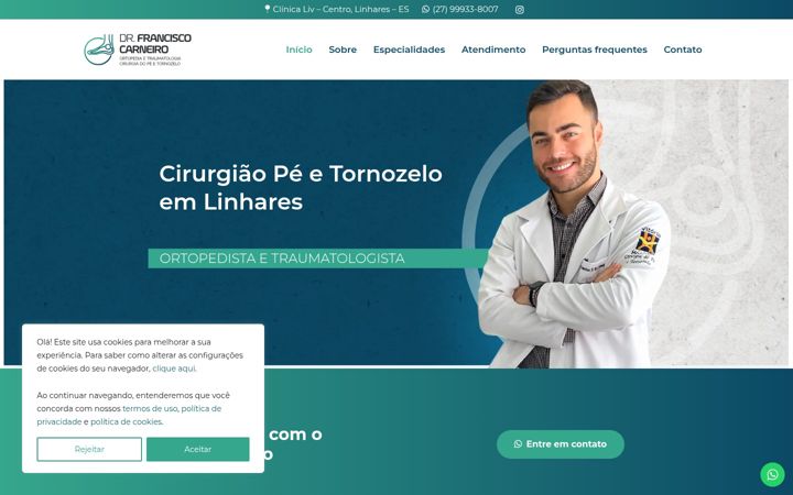 Screenshot von drfranciscocarneiro.com.br