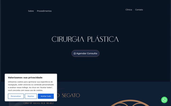Screenshot von drfranciscosegato.com.br