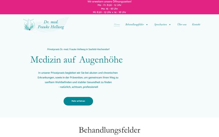 Screenshot of drfraukehellweg.de