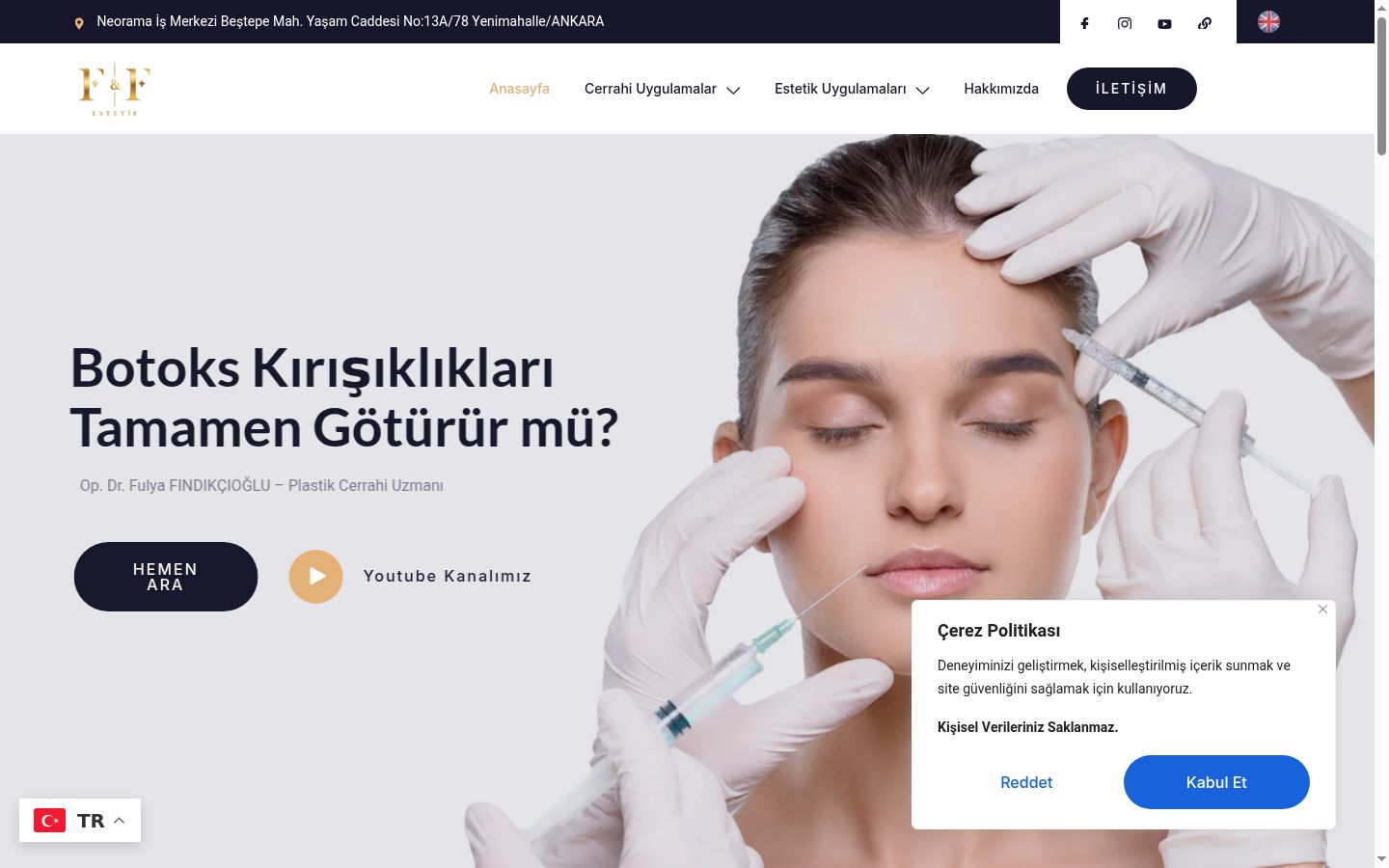 Sutikimo reklamjuostės, rodytos prieš bet kokią sąveiką, ekrano kopija