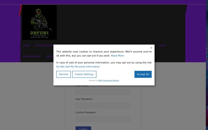 Screenshot of drfun1.com