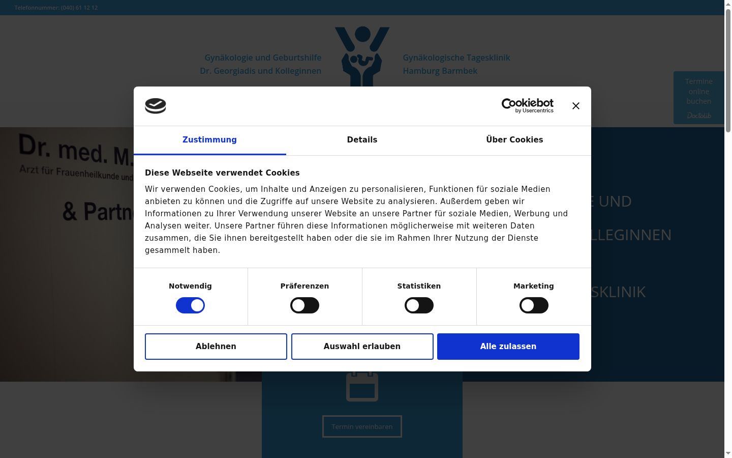 Zrzut ekranu banera zgody wyświetlanego przed jakąkolwiek interakcją