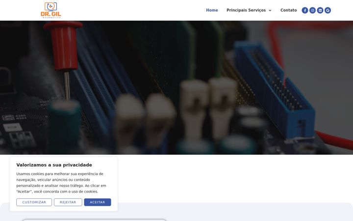 Screenshot von drgilinformatica.com.br