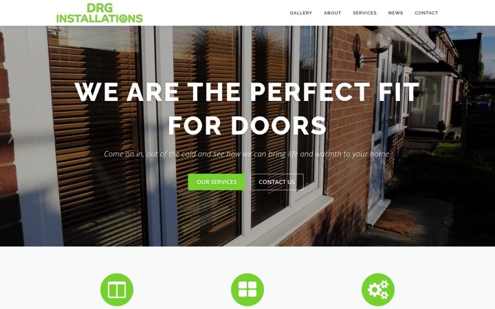 Captură de ecran a drginstallations.co.uk