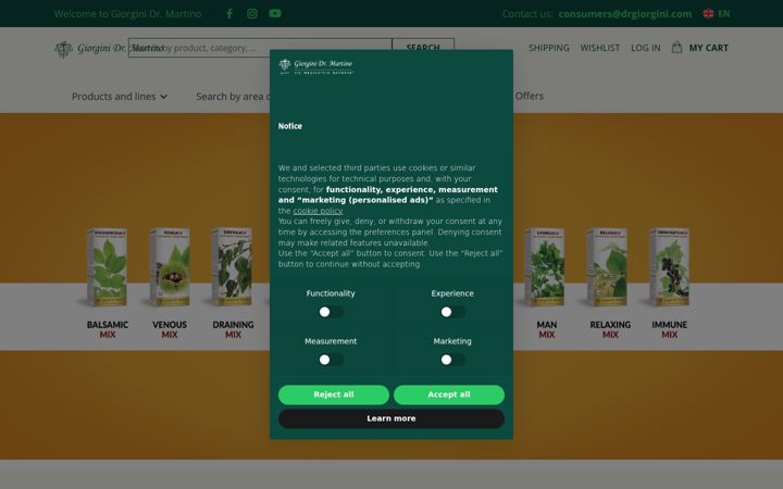 Screenshot of drgiorgini.com