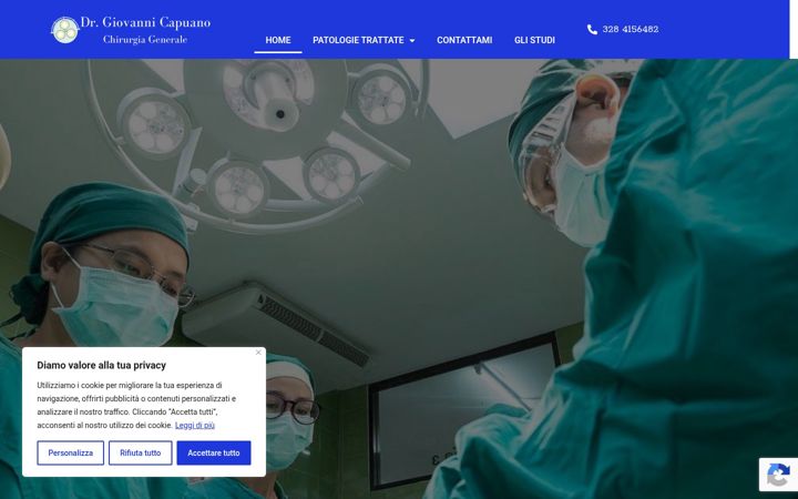 Screenshot of drgiovannicapuano.it