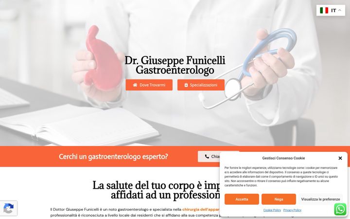 Screenshot of drgiuseppefunicelli.it