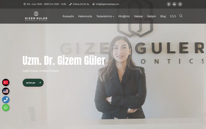 Screenshot of drgizemaktepe.com