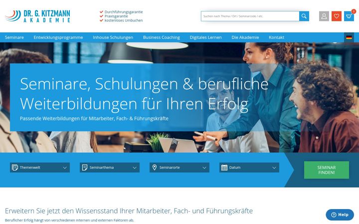 Screenshot of drgkitzmann-akademie.de