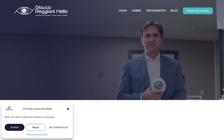 Screenshot von drglaucoreggianimello.com.br