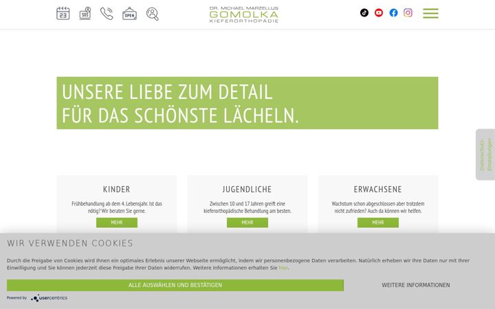 Screenshot of drgomolka.de