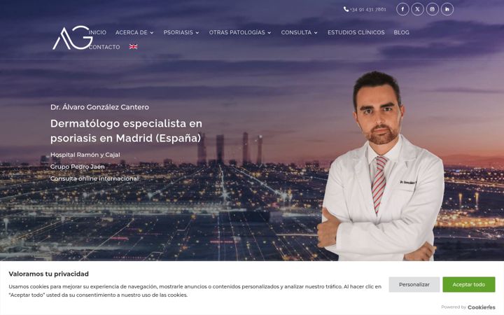 Screenshot of drgonzalezcantero.com