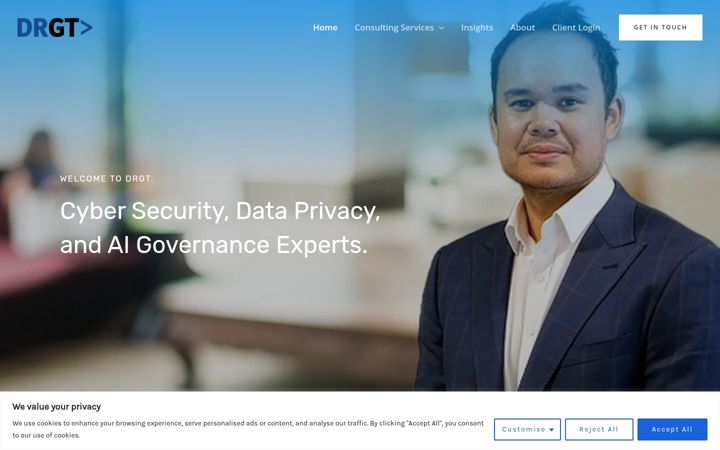 Capture d'écran de drgt.com.au