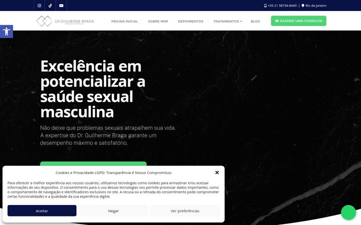 Screenshot von drguilhermebraga.com.br